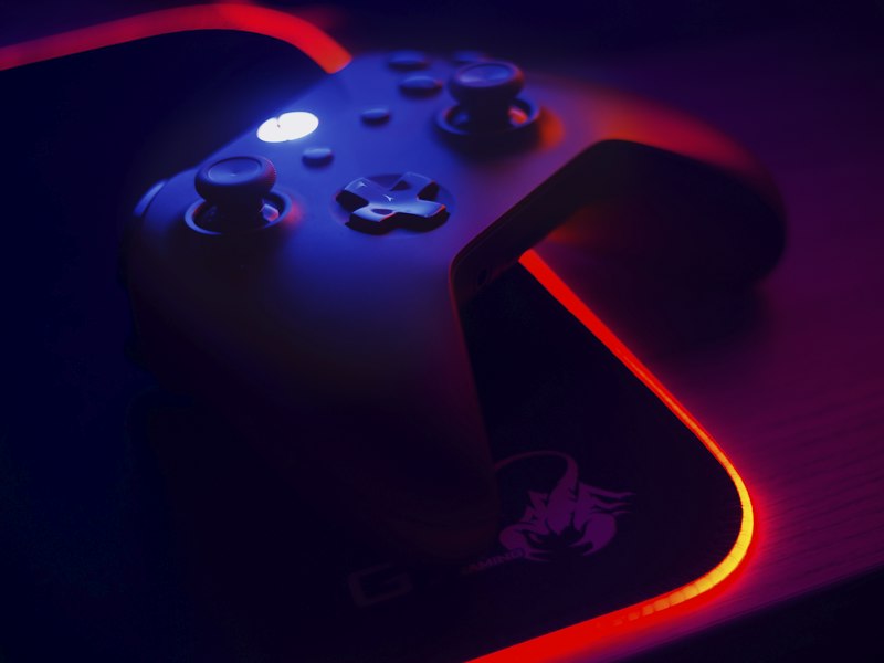 Retro console close-up